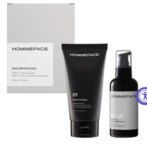 HOMMEFACE EASY SKINCARE DUO SET BRAND NEW/SEALED BOX